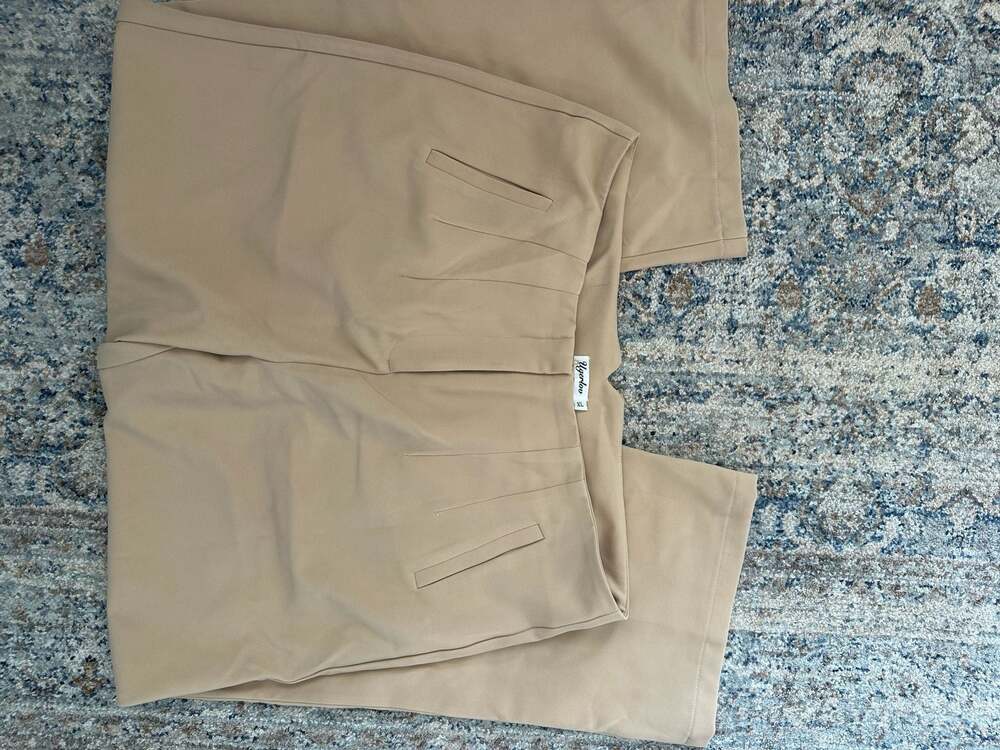 ODER]Ten-Length Mega Wide Cotton Nylon Pants [Beige],